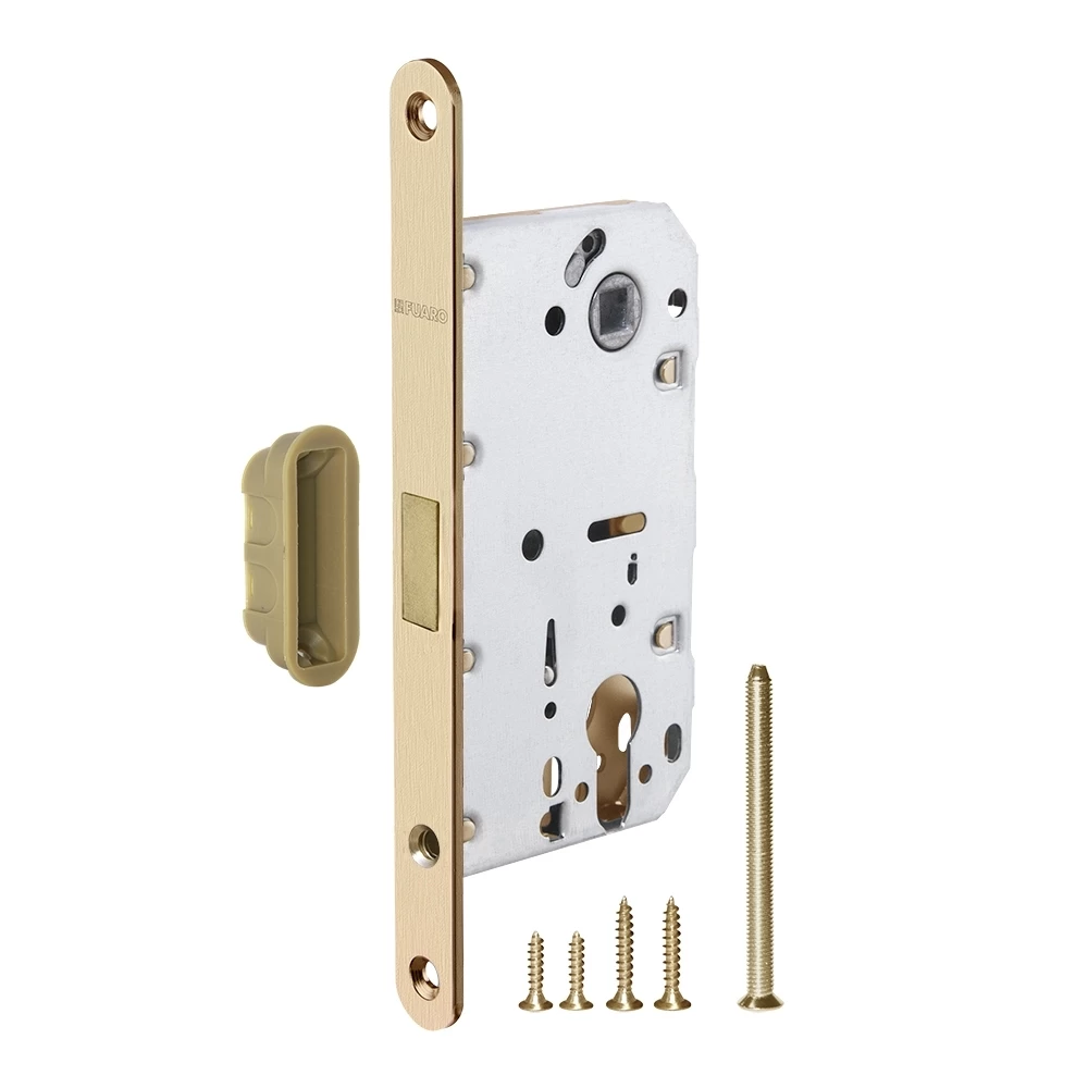 Фото Корпус врезного замка MAGNM85C-50 (M85C-50) SSG сатинированное золото