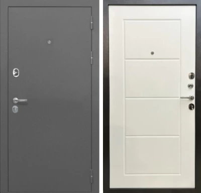 Дверь MXD Союз 90мм Антик Серебро - панель Лиственница Бьянка