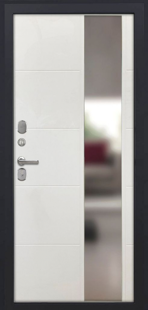 Входная дверь ДвериПРО L-45 ФЛЗ-649 капучино (зеркало) DPRO198130 внутренняя сторона