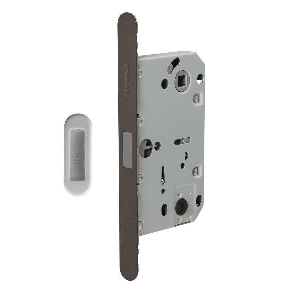 Фото Магнитная защелка WC с ответной планкой GRAVITY.PRO G01.196.50.96  BPVD вороненый никель